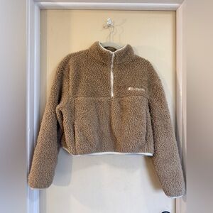 Champion Beige Sherpa Fleece Jacket
